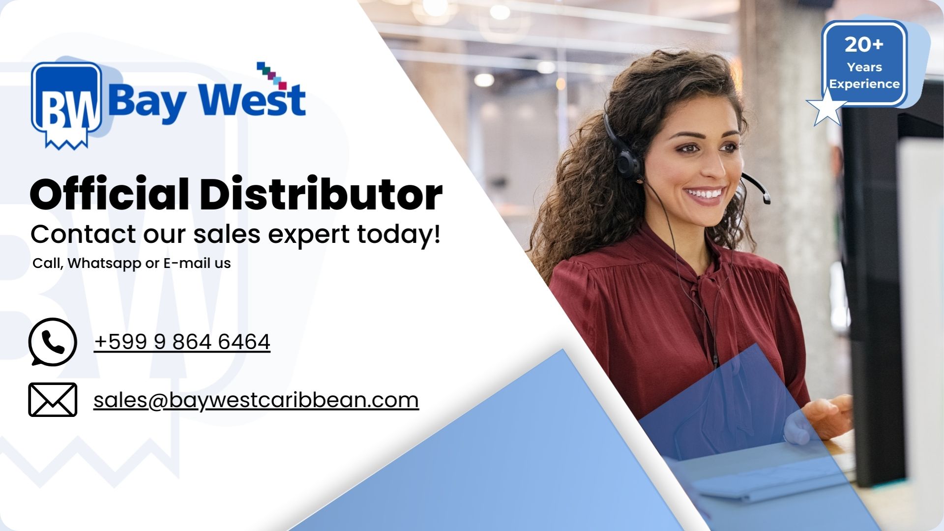 Bay West Caribbean Official Distributor Contact Information - Call or Email